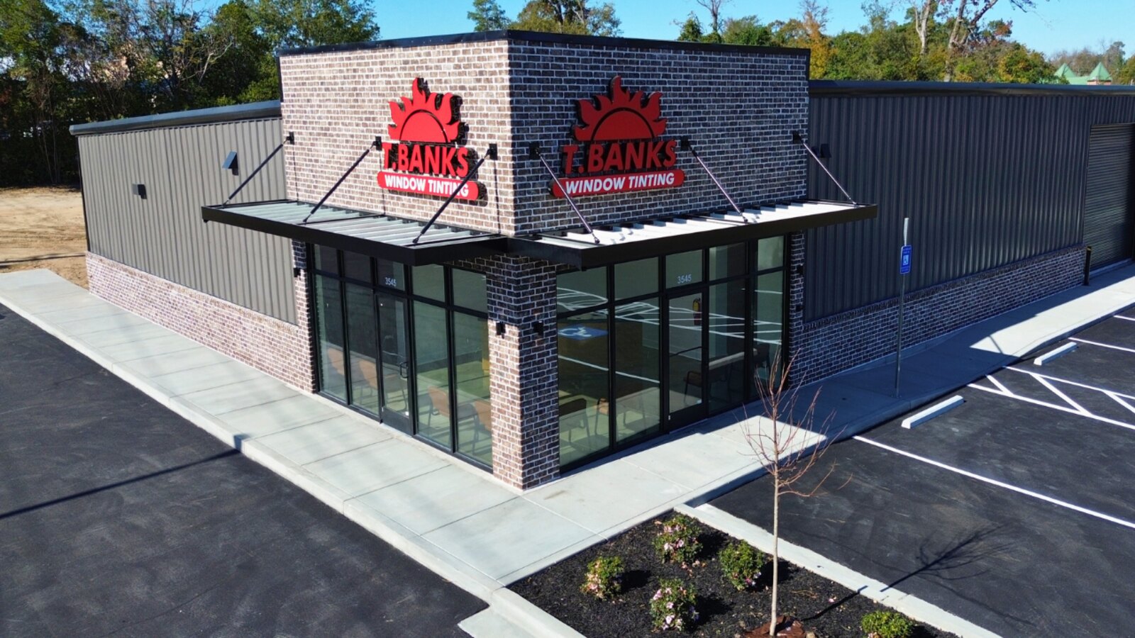 T. Banks Window Tinting, ground up retail build by MCR
